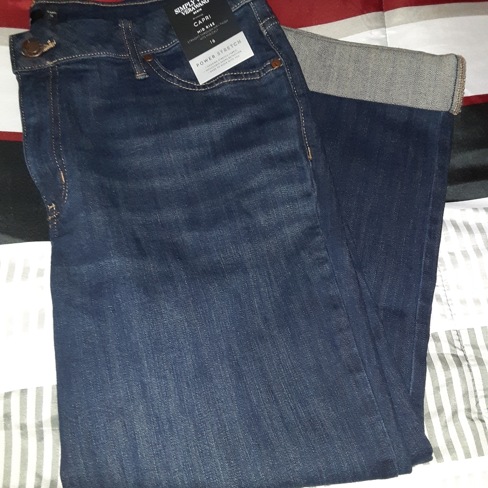 Denim capris